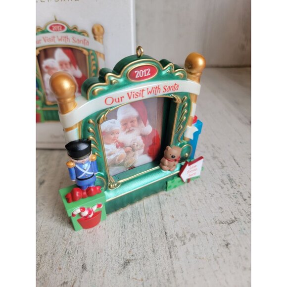 Hallmark are visit with Santa photo frame ornament Xmas - Picture 2 of 5